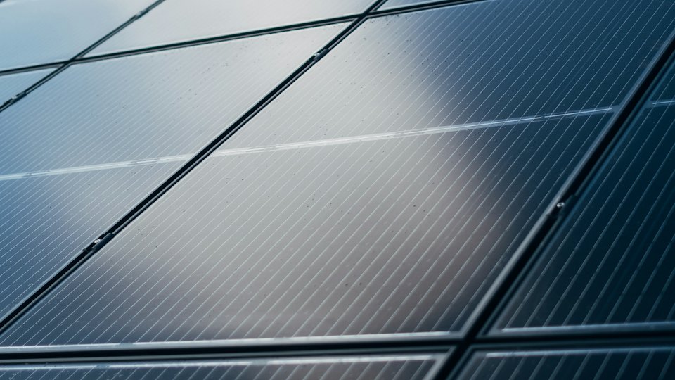 Close-up of a solar panel against the sky